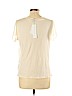 CALVIN KLEIN JEANS 100% Polyester Ivory Short Sleeve Blouse Size L - photo 2