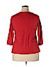 Avenue 100% Cotton Orange 3/4 Sleeve Top Size 18 - photo 2