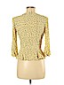Divided by H&M 100% Viscose Yellow 3/4 Sleeve Blouse Size 8 - photo 2