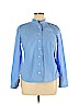J.Crew 100% Cotton Blue Long Sleeve Button-Down Shirt Size 14 - photo 1