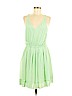 Club Monaco 100% Polyester Green Casual Dress Size 8 - photo 1