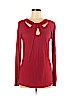 Apt. 9 100% Rayon Red Long Sleeve Top Size M - photo 1