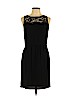Ann Taylor LOFT 100% Polyester Black Casual Dress Size 10 - photo 1