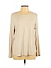 Chico's Ivory Long Sleeve T-Shirt Size Lg (2) - photo 1
