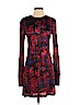 Nieves Lavi 100% Silk Red Casual Dress Size 4 - photo 1