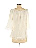 Tart 100% Rayon Ivory 3/4 Sleeve Blouse Size M - photo 2