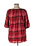 One World 100% Rayon Red Short Sleeve Blouse Size 1X - photo 2