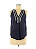 Paige 100% Cotton Blue Sleeveless Blouse Size S - photo 1