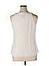 White House Black Market 100% Polyester White Sleeveless Blouse Size 14 - photo 2