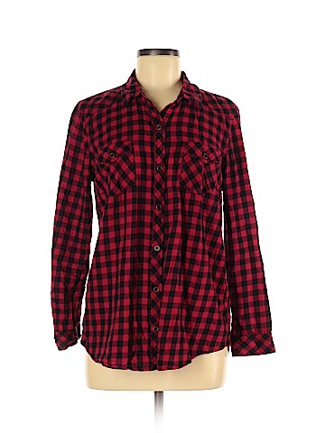 Faded Glory Long Sleeve Button-Down Shirt (view 1)
