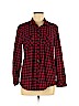 Faded Glory 100% Cotton Red Long Sleeve Button-Down Shirt Size M - photo 1