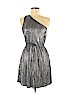 Express 100% Polyester Silver Cocktail Dress Size S - photo 1