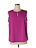 Kasper Purple Sleeveless Blouse Size 1X - photo 1