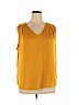 Banana Republic Factory Store 100% Polyester Gold Sleeveless Blouse Size XL - photo 1
