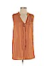 Ro & De 100% Rayon Orange Sleeveless Blouse Size S - photo 1
