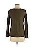 Ann Taylor LOFT Outlet 100% Cotton Green Long Sleeve Top Size M - photo 2