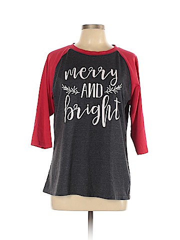 Unbranded 3/4 Sleeve T-Shirt (view 1)