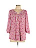 Lauren by Ralph Lauren Pink 3/4 Sleeve Blouse Size M - photo 1