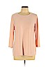 JM Collection Tan 3/4 Sleeve Blouse Size L - photo 1