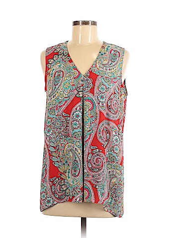 Rose & Olive Sleeveless Blouse (view 1)