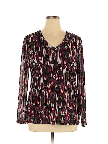 Dana Buchman Long Sleeve Blouse (view 1)