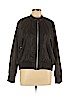 Free People 100% Polyester Solid Black Jacket Size L - photo 1