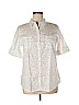 Croft & Barrow 100% Cotton White Short Sleeve Button-Down Shirt Size XL - photo 1