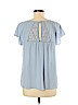 Maeve 100% Polyester Blue Short Sleeve Blouse Size 8 - photo 2