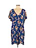 Xhilaration 100% Rayon Blue Romper Size XXL - photo 1