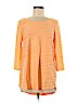 Chico's Orange 3/4 Sleeve Top Size Med (1) - photo 1