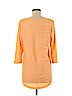 Chico's Orange 3/4 Sleeve Top Size Med (1) - photo 2