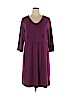 Lands' End Purple Casual Dress Size XL - photo 1