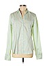 New York & Company 100% Cotton Green Long Sleeve Button-Down Shirt Size L - photo 1