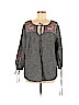 Knox Rose Gray Long Sleeve Blouse Size XXL - photo 1