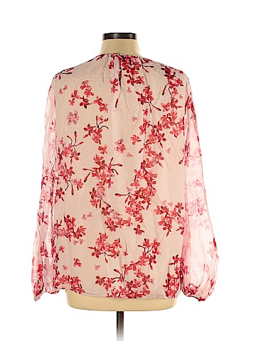 Giambattista Valli Long Sleeve Silk Top (view 2)