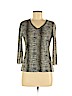 Liz Claiborne 100% Nylon Gray Long Sleeve Top Size M (petite) - photo 1