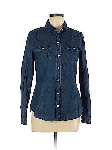 Ann Taylor LOFT Long Sleeve Button-Down Shirt (view 1)