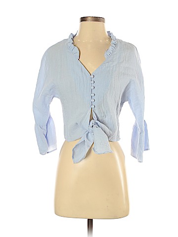 Zara Basic Long Sleeve Blouse (view 1)