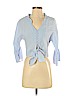 Zara Basic Blue Long Sleeve Blouse Size S - photo 1