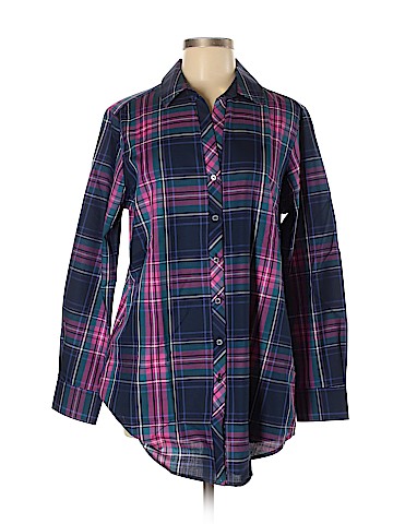 Foxcroft Long Sleeve Button-Down Shirt (view 1)