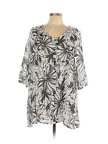 Habitat 3/4 Sleeve Button-Down Shirt (view 1)