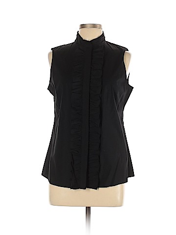 Tahari Sleeveless Button-Down Shirt (view 1)