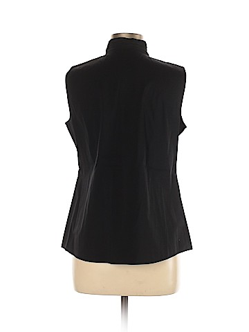 Tahari Sleeveless Button-Down Shirt (view 2)