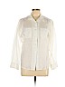 Country Road 100% Linen Ivory Long Sleeve Button-Down Shirt Size 6 - photo 1