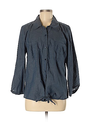 Ann Taylor LOFT Outlet Long Sleeve Button-Down Shirt (view 1)