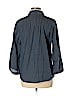 Ann Taylor LOFT Outlet 100% Cotton Blue Long Sleeve Button-Down Shirt Size L - photo 2