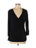 Roz & Ali 100% Polyester Black Long Sleeve Top Size L - photo 1