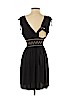 Assorted Brands 100% Polyester Black Casual Dress Size S/M - photo 2