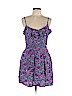 Elle 100% Rayon Purple Casual Dress Size L - photo 1