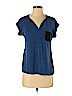 Chelsea & Theodore Blue Short Sleeve Top Size S - photo 1